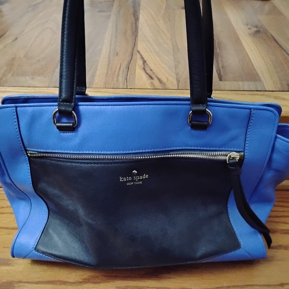 Kate Spade Black and Blue Shoulder Bag